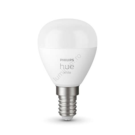 Bec LED Dimabil Philips Hue WHITE AMBIANCE P45 E14 5 5W 230V 2700K