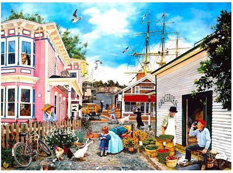 Solve Dock Town Jigsaw Puzzle Online With 165 Pieces