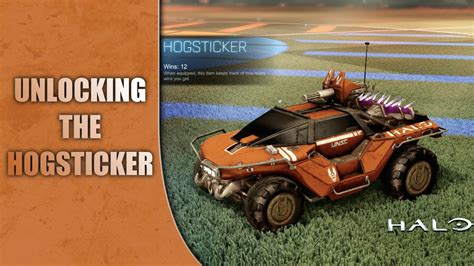 Rocket League Unlocking The Hog Sticker Xbox One YouTube