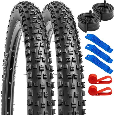 YunSCM 2 Pack 60TPI Nylon Anti Puncture 26 Bike Tyres 26x2 35 60 559