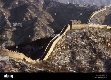 Great Wall of China in winter Stock Photo - Alamy