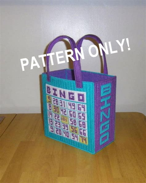 Bingo Tote Bag Pattern Only Etsy