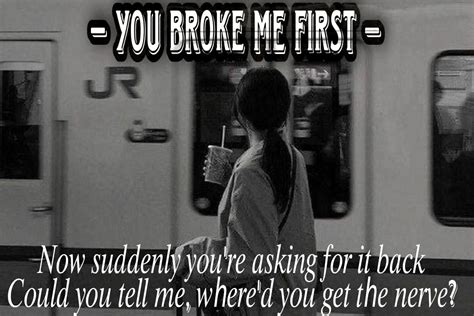 You Broke Me First —. Story by purpleezy | by Purpleezy21 | Medium