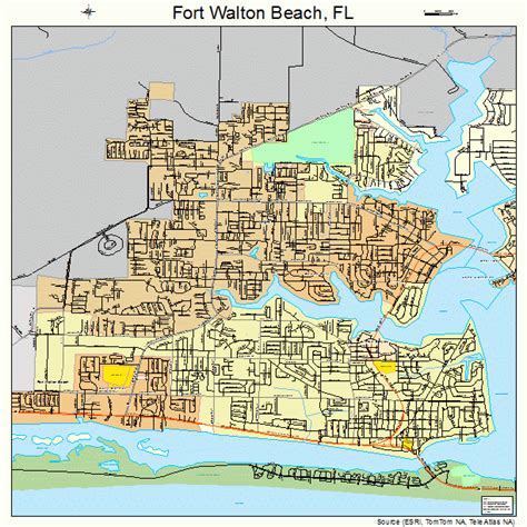 Map Of Fort Walton Beach | Beach Map