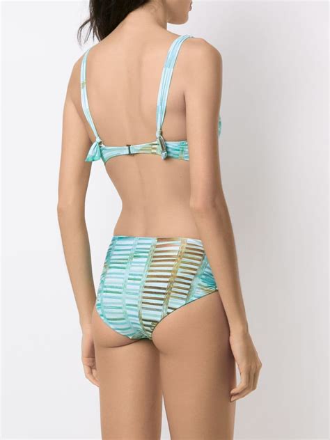 Lygia Nanny Marcela Printed Bikini Set Farfetch