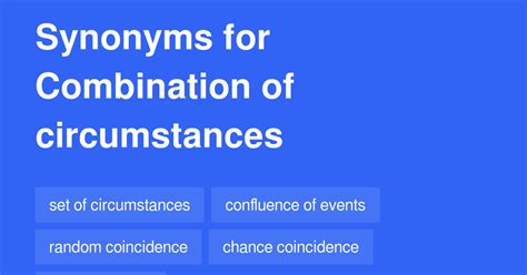 Combination Of Circumstances Synonyms 30 Words And Phrases For