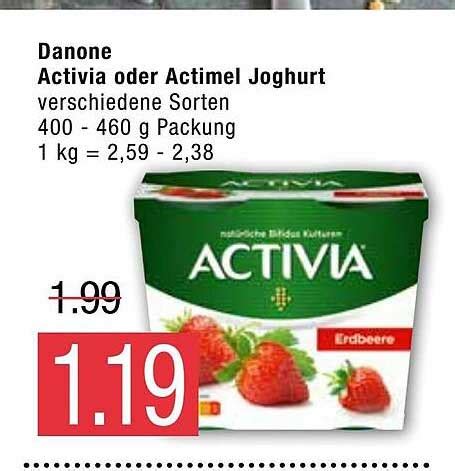 Danone Activia Oder Actimel Joghurt Angebot Bei Marktkauf Prospekte De