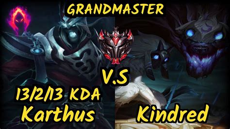 Kirei KARTHUS Vs KINDRED 13 2 13 KDA JUNGLE GAMEPLAY EUW Ranked