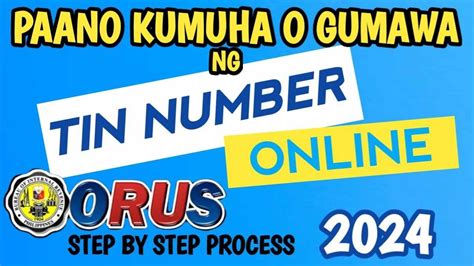 PAANO KUMUHA NG TIN NUMBER ONLINE 2024 HOW TO GET NUMBER ONLINE USING