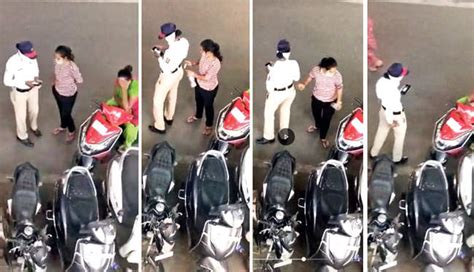 Female Cop Taking Bribe In Viral Video Suspended By DCP