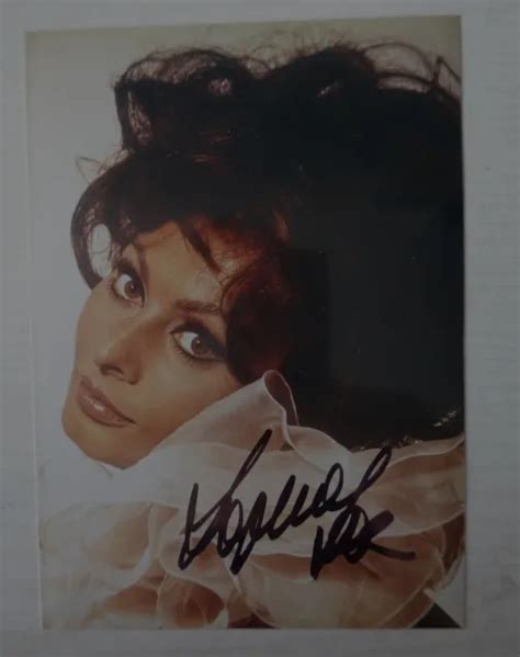 Sophia Loren Original Autogramm Sch Nes Foto Kino Film Legende Signiert