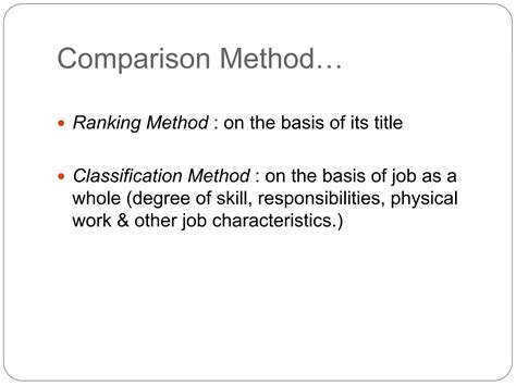 Job Evaluation And Compensation Human Resource Management Ppt