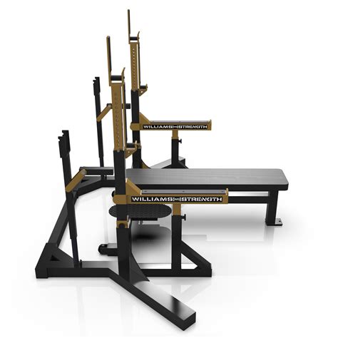 Signature Competition Squat Stand, Bench, Rack Combo – Total Strength ...