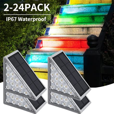 Lámpara de paso Solar para exteriores luz impermeable IP67 para valla