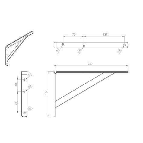 Console Querre Renforc E Cime Acier Blanc X Mm Bricorama