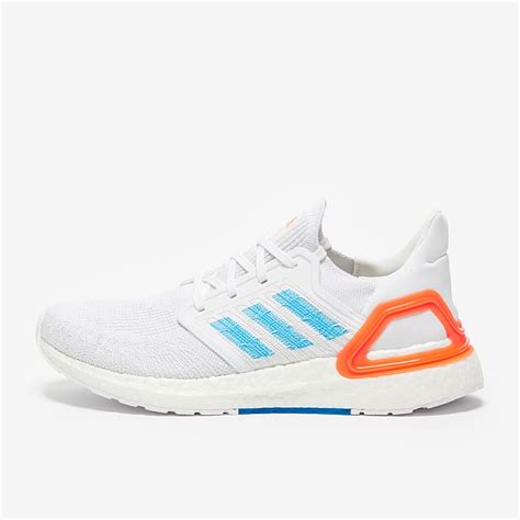 adidas Ultraboost 20 Primeblue - Ftwr White/Sharp Blue/True Orange ...