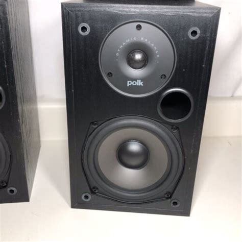 Polk Audio R Way Bookshelf Speakers Pair Black Ebay