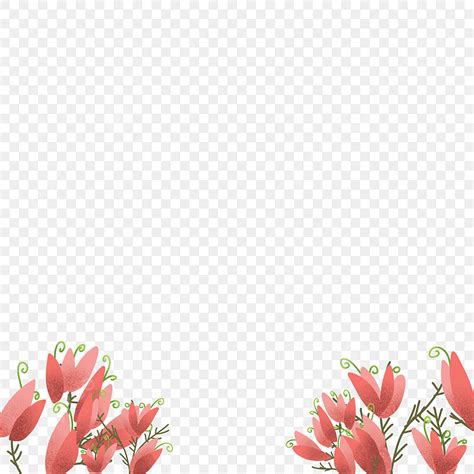 Spring Flower Border Hd Transparent Flower Cute Leaves Spring Border