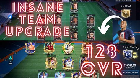 INSANE TEAM UPGRADE 128 OVR FIFA MOBILE 23 YouTube