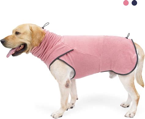 LIANZIMAU Hundepullover Grosse Hunde Fleece Hundemantel Fleecejacke