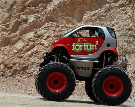 Smart Car + Monster Truck - The Awesomer