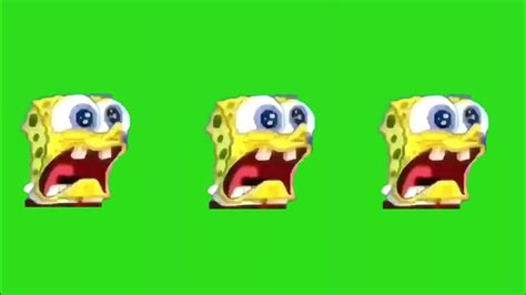 Spongebob Screaming Meme Green Screen Youtube