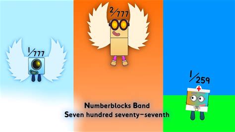 Numberblocks Band Seven hundred seventy-seventh - YouTube