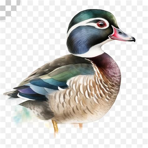 El Pato Pintura De Acuarela De Un Pato Png Descargar Archivo PSD