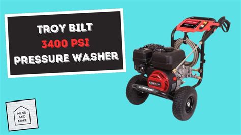 Troy Bilt 3400 PSI Pressure Washer TB3400PW YouTube