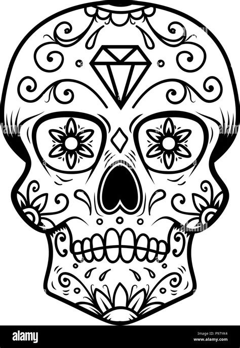 Dia De Los Muertos Skull Printable