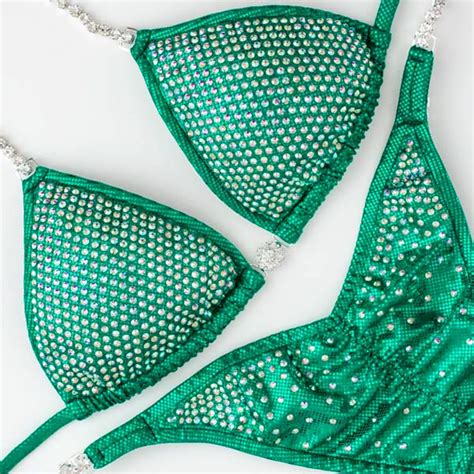 Green Hologram Competition Bikini