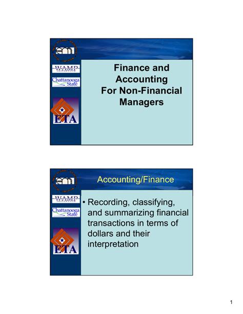 Finance And Accounting For Non