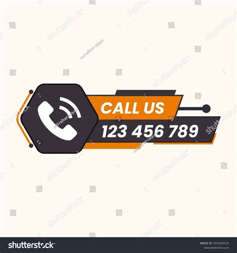 Call Us Now Button Logo Sign And Symbol Vector Royalty Free Stock