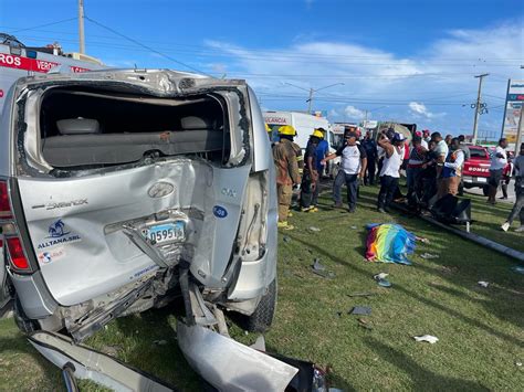 Una turista española fallecida y tres heridos en accidente de transito