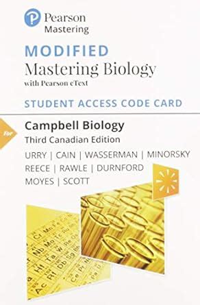 Modified Mastering Biology With Pearson Etext Standalone Access Card