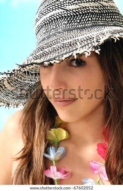 Sexy Brunette Beach Girl Stock Photo 67602052 Shutterstock
