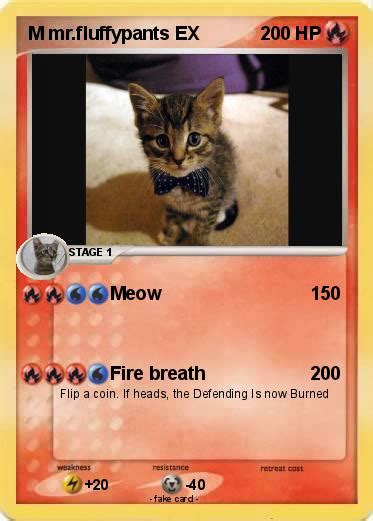 Pok Mon M Mr Fluffypants Ex Meow My Pokemon Card