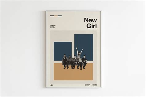 New Girl Poster, New Girl Print, Movie Poster, Minimalist Poster ...