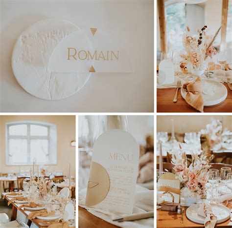 Un Mariage Moderne Ocre Et Nude F Elicit