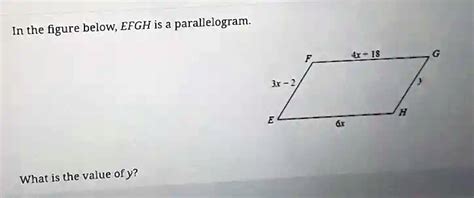 Solved In The Figure Below Efgh Is A Parallelogram U Is What Is