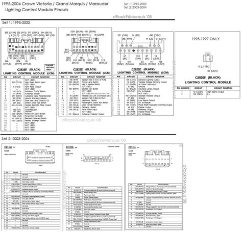 2004 Mercury Grand Marquis Electrical Wiring Schematic