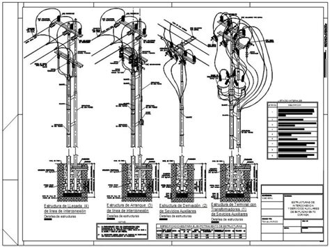 Estructuras Alta Tension En AutoCAD Librería CAD