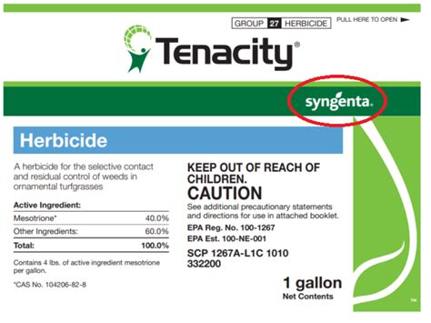 Tenacity Mixing Instructions | Lawn Care Forum