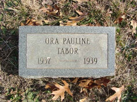 Ora Pauline Tabor 1937 1939 Find A Grave Memorial