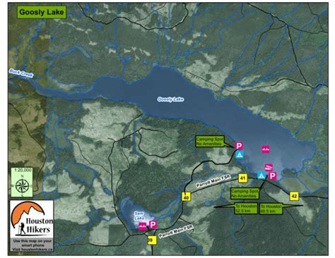 Goosly Lake Houston Bc Map By Houston Hikers Society Avenza Maps