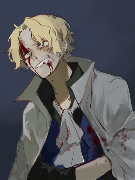 Sabo One Piece One Piece Highres Boy Ascot Berot Ksenku Blonde Hair Blood Blood From