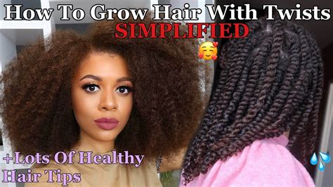 SIMPLIFIED How To Grow Your Hair With Twists From Wash Day To Styling