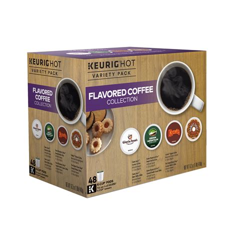 Keurig Flavored Variety Pack Single-Serve K-Cup Pod Sampler, 48 Count ...