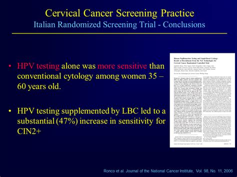 2012 Cervical Cancer Screening Guidelinesimplications For Primary Care Practitioners