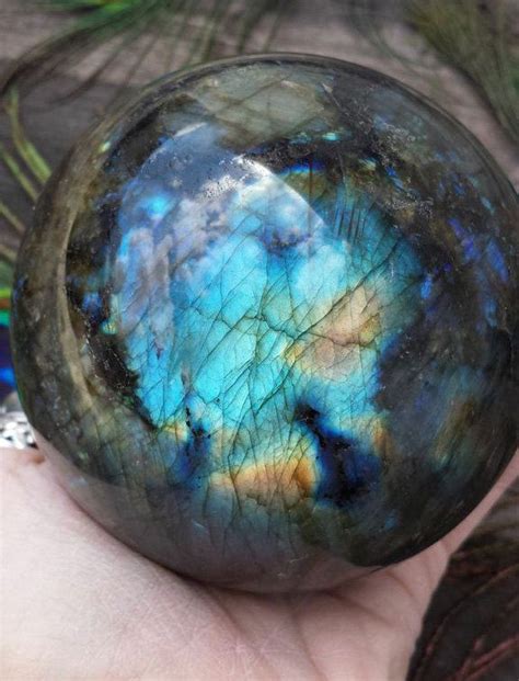 Gorgeous Xl Brilliant Blue Gold And Cobalt Flash Labradorite Etsy